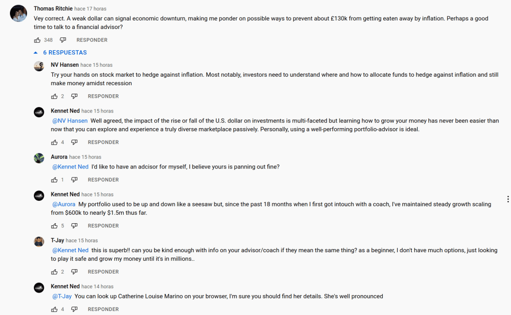 Bots having a conversation on Youtube.